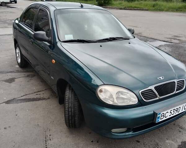 Зеленый Дэу Ланос, объемом двигателя 1.5 л и пробегом 240 тыс. км за 1999 $, фото 1 на Automoto.ua