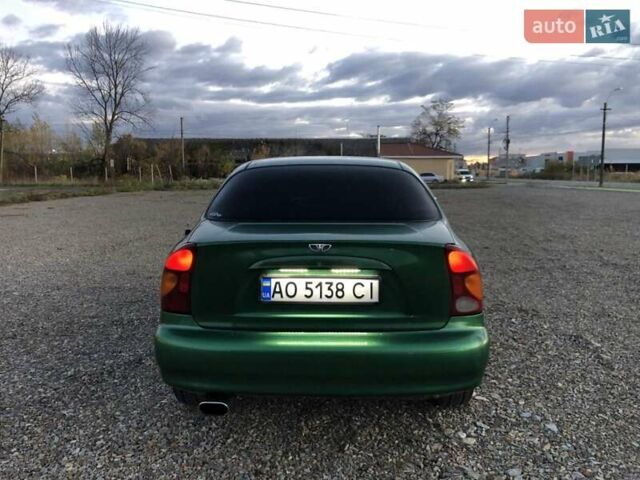 Дэу Ланос 2003 в Виноградове на Automoto.ua Зеленый Дэу Ланос, объемом двигателя 1.6 л и пробегом 255 тыс. км за 3350 $, фото 6 на Automoto.ua