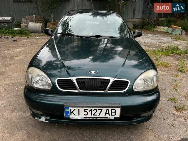 Зеленый Дэу Ланос, объемом двигателя 1.5 л и пробегом 242 тыс. км за 2000 $, фото 1 на Automoto.ua