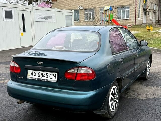 Зеленый Дэу Ланос, объемом двигателя 1.5 л и пробегом 330 тыс. км за 1550 $, фото 2 на Automoto.ua