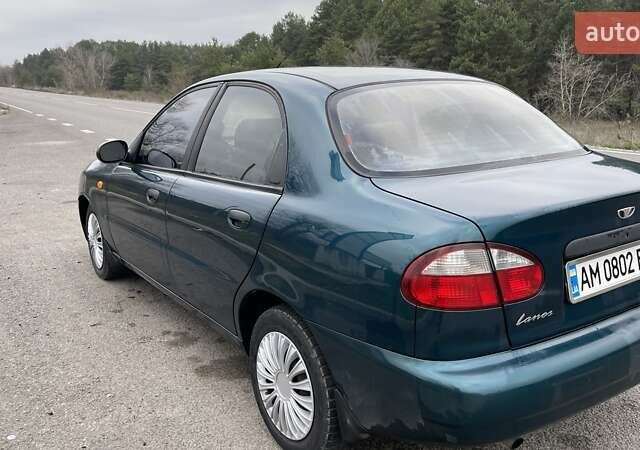 Зеленый Дэу Ланос, объемом двигателя 1.5 л и пробегом 220 тыс. км за 2800 $, фото 2 на Automoto.ua