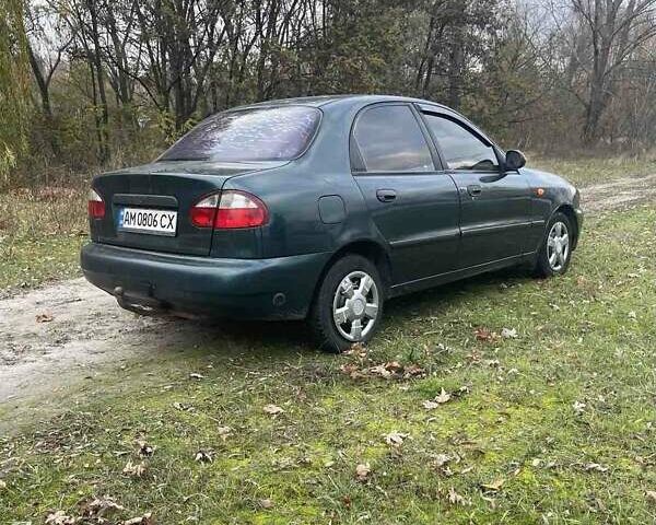 Зеленый Дэу Ланос, объемом двигателя 1.6 л и пробегом 200 тыс. км за 850 $, фото 5 на Automoto.ua