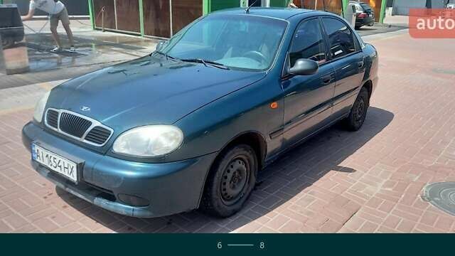 Зеленый Дэу Ланос, объемом двигателя 1.5 л и пробегом 380 тыс. км за 2200 $, фото 3 на Automoto.ua