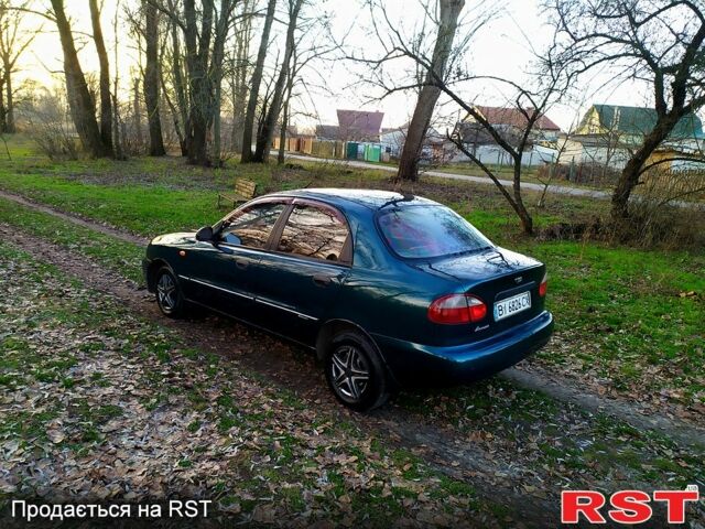 Зеленый Дэу Ланос, объемом двигателя 1.5 л и пробегом 203 тыс. км за 2500 $, фото 2 на Automoto.ua