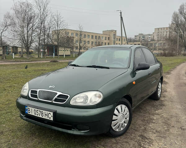 Зеленый Дэу Ланос, объемом двигателя 1.5 л и пробегом 240 тыс. км за 2850 $, фото 1 на Automoto.ua