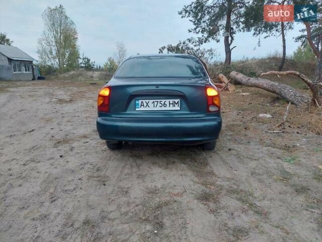 Зеленый Дэу Ланос, объемом двигателя 1.6 л и пробегом 291 тыс. км за 1800 $, фото 2 на Automoto.ua