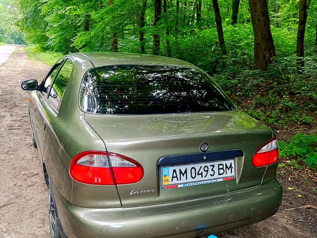 Зеленый Дэу Ланос, объемом двигателя 1.5 л и пробегом 189 тыс. км за 2500 $, фото 4 на Automoto.ua