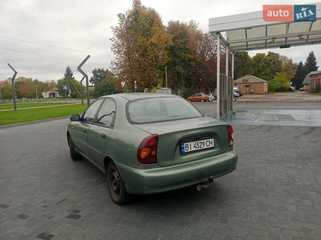 Деу Ланос 2006 у Лубнах на Automoto.ua Зелений Деу Ланос, об'ємом двигуна 1.5 л та пробігом 300 тис. км за 1700 $, фото 1 на Automoto.ua