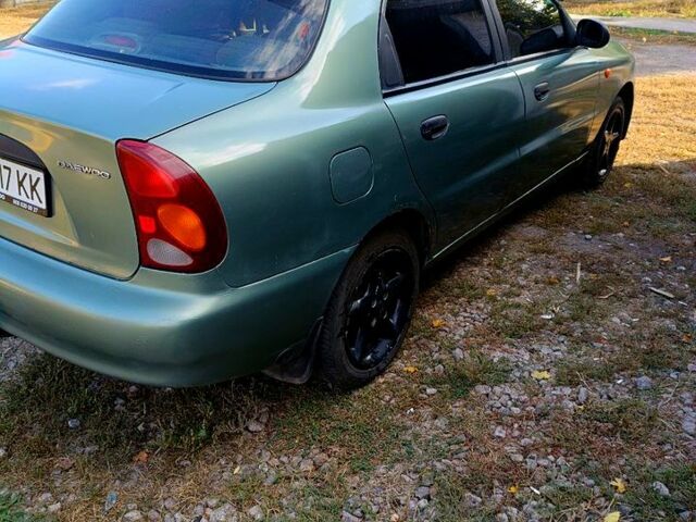 Зеленый Дэу Ланос, объемом двигателя 1.5 л и пробегом 184 тыс. км за 1900 $, фото 3 на Automoto.ua