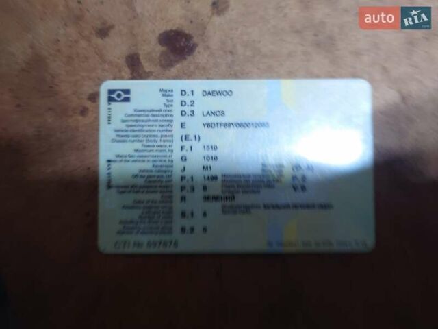 Зелений Деу Ланос, об'ємом двигуна 1.5 л та пробігом 260 тис. км за 2300 $, фото 2 на Automoto.ua