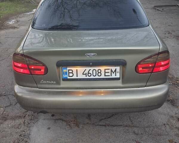 Зеленый Дэу Ланос, объемом двигателя 1.5 л и пробегом 188 тыс. км за 3000 $, фото 1 на Automoto.ua