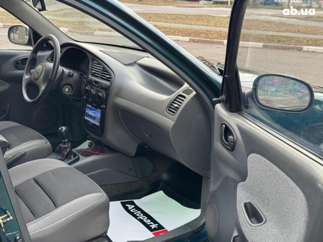 Зеленый Дэу Ланос, объемом двигателя 1.5 л и пробегом 152 тыс. км за 2990 $, фото 12 на Automoto.ua