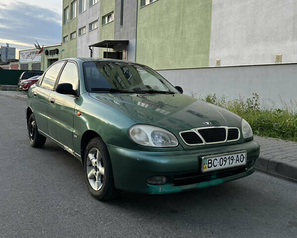 Зелений Деу Ланос, об'ємом двигуна 1.5 л та пробігом 278 тис. км за 1399 $, фото 1 на Automoto.ua