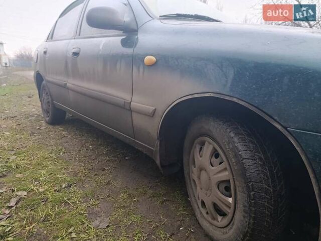 Зеленый Дэу Ланос, объемом двигателя 1.6 л и пробегом 195 тыс. км за 2952 $, фото 1 на Automoto.ua