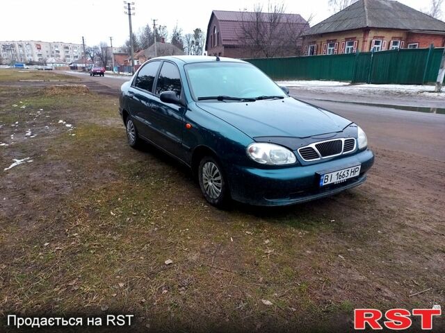 Зеленый Дэу Ланос, объемом двигателя 1.5 л и пробегом 128 тыс. км за 1750 $, фото 1 на Automoto.ua