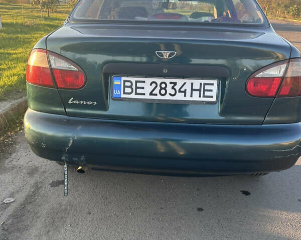 Зеленый Дэу Ланос, объемом двигателя 1.5 л и пробегом 190 тыс. км за 2500 $, фото 1 на Automoto.ua