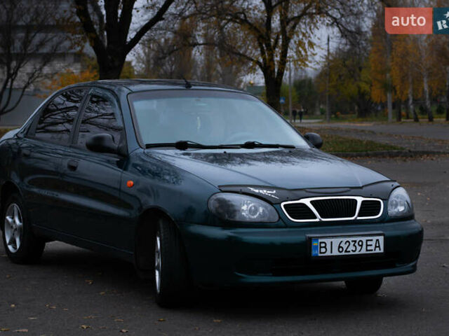 Зеленый Дэу Ланос, объемом двигателя 1.5 л и пробегом 166 тыс. км за 3500 $, фото 1 на Automoto.ua