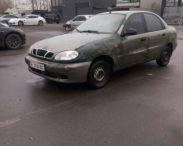 Зеленый Дэу Ланос, объемом двигателя 1.5 л и пробегом 238 тыс. км за 750 $, фото 1 на Automoto.ua