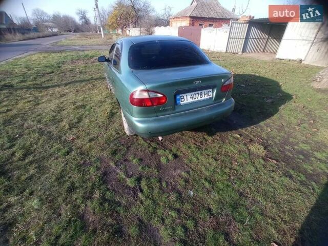 Зеленый Дэу Ланос, объемом двигателя 1.5 л и пробегом 211 тыс. км за 2400 $, фото 2 на Automoto.ua