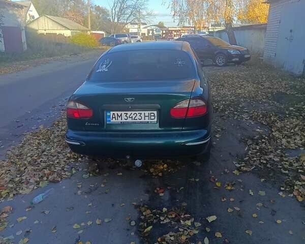 Зеленый Дэу Ланос, объемом двигателя 1.5 л и пробегом 166 тыс. км за 2500 $, фото 1 на Automoto.ua