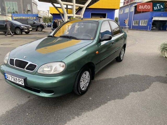 Зеленый Дэу Ланос, объемом двигателя 1.5 л и пробегом 172 тыс. км за 2350 $, фото 1 на Automoto.ua