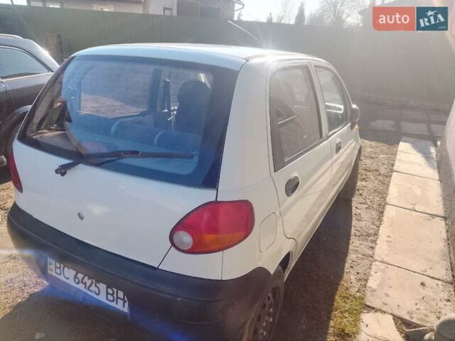 Белый Дэу Матиз, объемом двигателя 0.8 л и пробегом 177 тыс. км за 1200 $, фото 1 на Automoto.ua