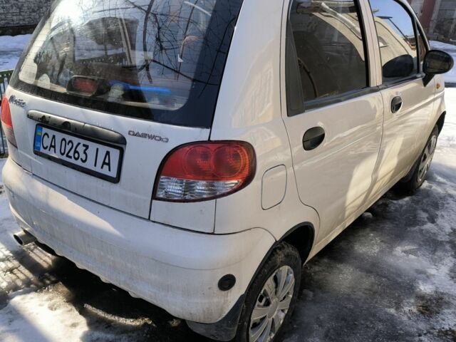 Білий Деу Матіз, об'ємом двигуна 0.8 л та пробігом 191 тис. км за 2750 $, фото 7 на Automoto.ua