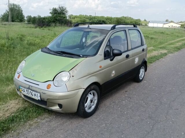 Бежевий Деу Матіз, об'ємом двигуна 8 л та пробігом 76 тис. км за 1538 $, фото 1 на Automoto.ua