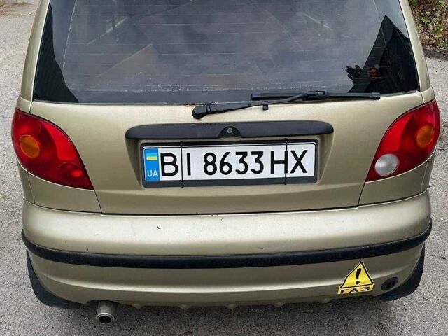 Бежевый Дэу Матиз, объемом двигателя 0.8 л и пробегом 130 тыс. км за 1600 $, фото 3 на Automoto.ua