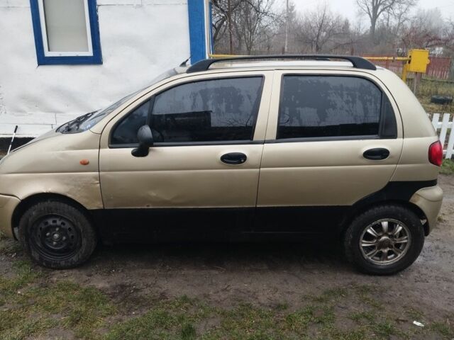 Бежевий Деу Матіз, об'ємом двигуна 0.8 л та пробігом 234 тис. км за 1200 $, фото 1 на Automoto.ua