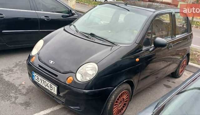 Черный Дэу Матиз, объемом двигателя 0.8 л и пробегом 150 тыс. км за 1950 $, фото 2 на Automoto.ua