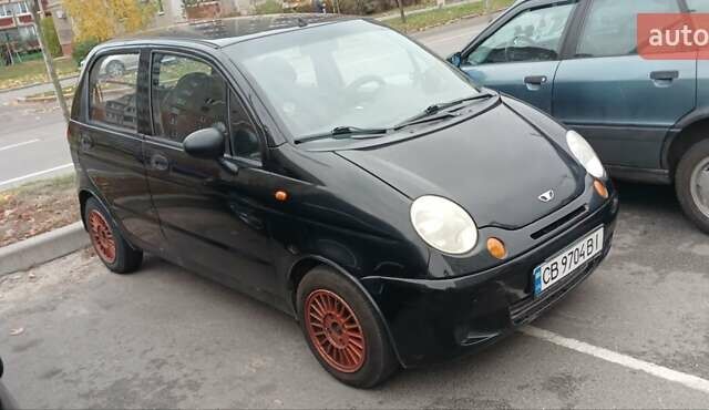 Черный Дэу Матиз, объемом двигателя 0.8 л и пробегом 150 тыс. км за 1950 $, фото 1 на Automoto.ua