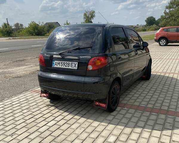 Черный Дэу Матиз, объемом двигателя 0.8 л и пробегом 100 тыс. км за 1550 $, фото 1 на Automoto.ua