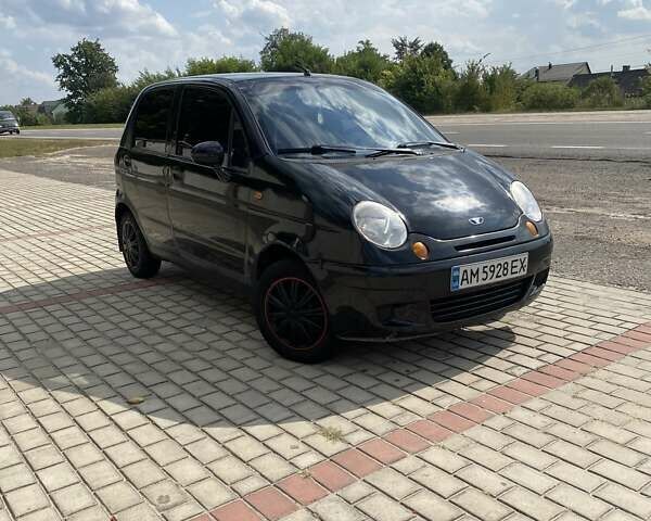 Черный Дэу Матиз, объемом двигателя 0.8 л и пробегом 100 тыс. км за 1550 $, фото 4 на Automoto.ua