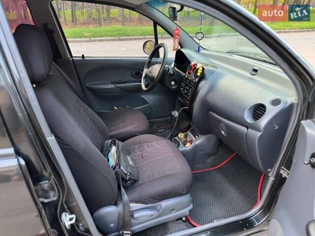 Черный Дэу Матиз, объемом двигателя 0.8 л и пробегом 140 тыс. км за 3000 $, фото 15 на Automoto.ua
