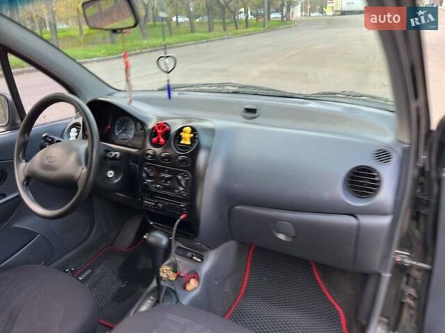 Черный Дэу Матиз, объемом двигателя 0.8 л и пробегом 140 тыс. км за 3000 $, фото 14 на Automoto.ua