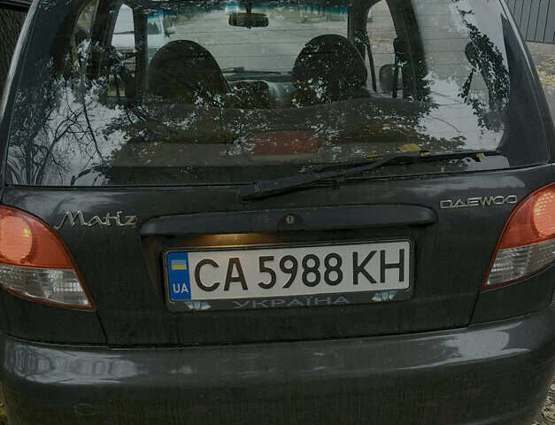 Чорний Деу Матіз, об'ємом двигуна 0.8 л та пробігом 162 тис. км за 2050 $, фото 1 на Automoto.ua