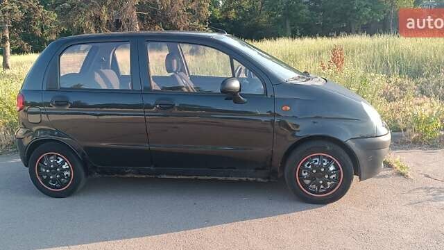 Черный Дэу Матиз, объемом двигателя 0.8 л и пробегом 196 тыс. км за 2200 $, фото 2 на Automoto.ua