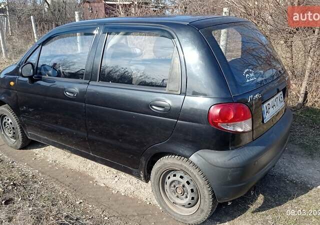 Черный Дэу Матиз, объемом двигателя 0.8 л и пробегом 178 тыс. км за 2000 $, фото 1 на Automoto.ua