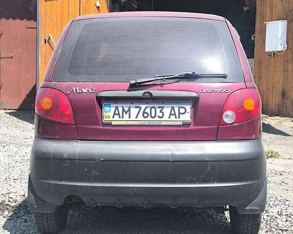 Деу Матіз 2008 у Житомирі на Automoto.ua Фіолетовий Деу Матіз, об'ємом двигуна 0.8 л та пробігом 55 тис. км за 2500 $, фото 1 на Automoto.ua