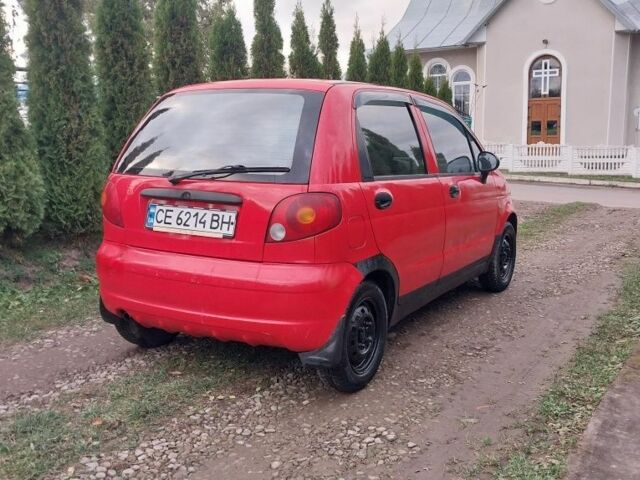 Красный Дэу Матиз, объемом двигателя 0.8 л и пробегом 150 тыс. км за 1200 $, фото 4 на Automoto.ua