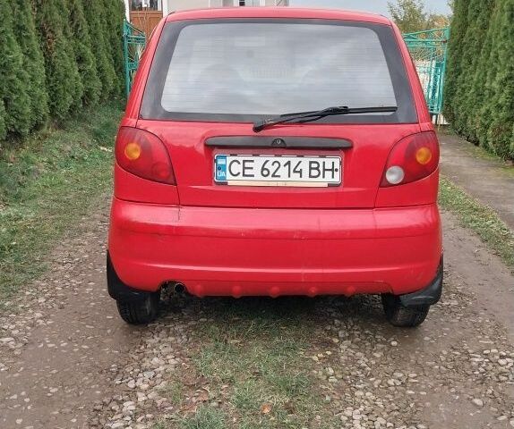 Красный Дэу Матиз, объемом двигателя 0.8 л и пробегом 150 тыс. км за 1200 $, фото 3 на Automoto.ua