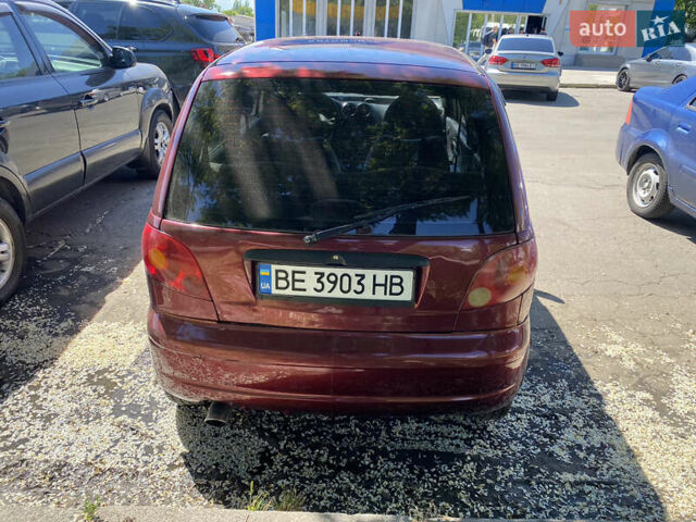 Красный Дэу Матиз, объемом двигателя 0.79 л и пробегом 144 тыс. км за 2800 $, фото 4 на Automoto.ua