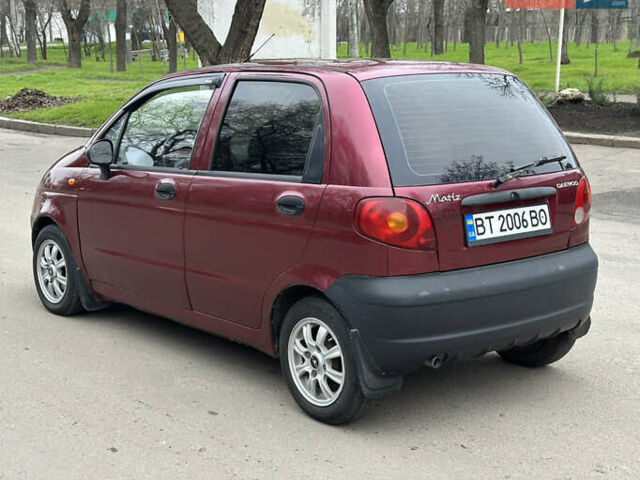 Красный Дэу Матиз, объемом двигателя 0.8 л и пробегом 155 тыс. км за 2800 $, фото 2 на Automoto.ua
