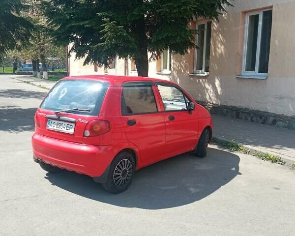 Красный Дэу Матиз, объемом двигателя 0.8 л и пробегом 87 тыс. км за 2500 $, фото 2 на Automoto.ua