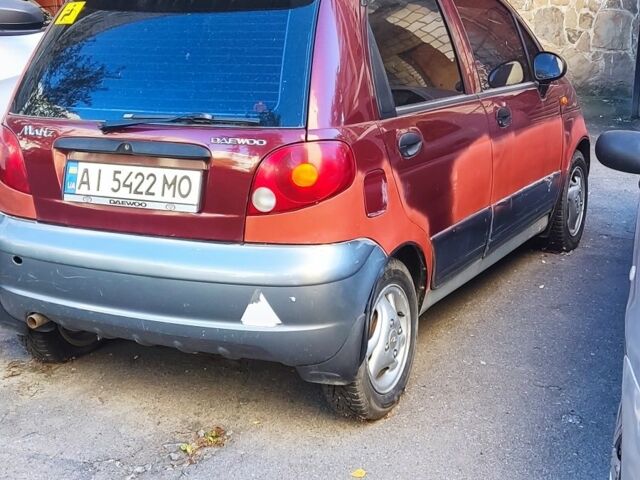 Червоний Деу Матіз, об'ємом двигуна 1 л та пробігом 250 тис. км за 1000 $, фото 3 на Automoto.ua