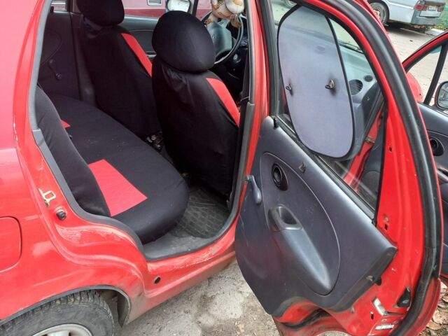 Красный Дэу Матиз, объемом двигателя 0.8 л и пробегом 151 тыс. км за 1500 $, фото 9 на Automoto.ua