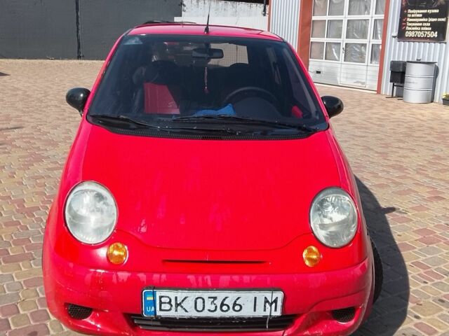 Красный Дэу Матиз, объемом двигателя 0.8 л и пробегом 100 тыс. км за 1700 $, фото 5 на Automoto.ua