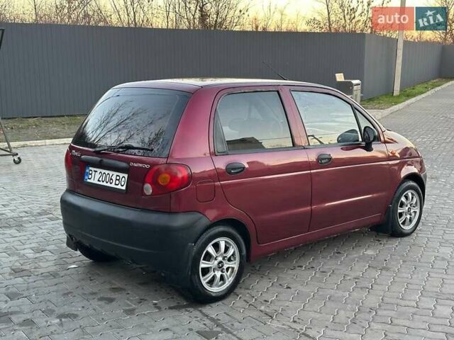Красный Дэу Матиз, объемом двигателя 0.8 л и пробегом 155 тыс. км за 2800 $, фото 4 на Automoto.ua