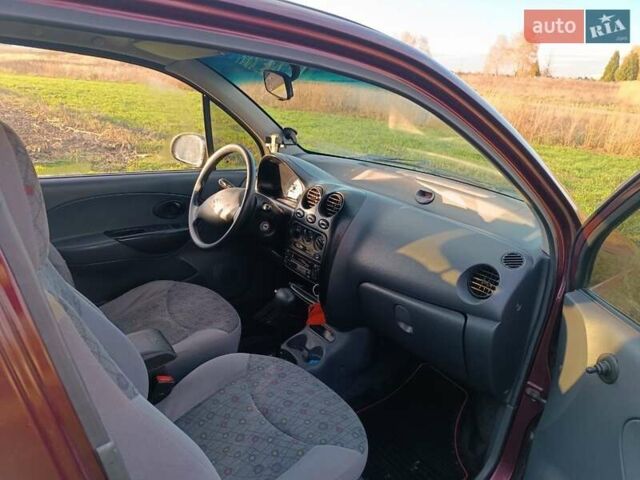 Красный Дэу Матиз, объемом двигателя 0.8 л и пробегом 138 тыс. км за 2500 $, фото 18 на Automoto.ua